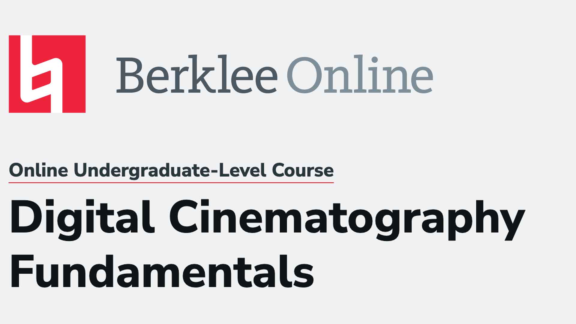 Berklee online workshop